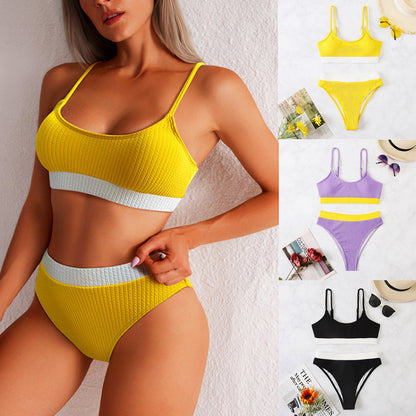 Newly Released at Buy Center: Women's Color Matching Bikini Swimsuit