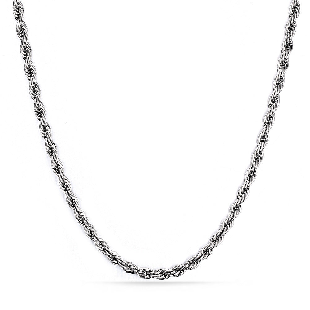 Buy Center Exclusive Offer-Fashion Stainless Steel Women's Twin Twisted Chain