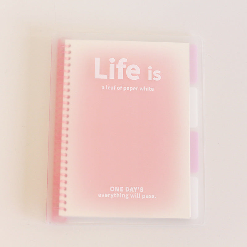 Fashion Colorful Personality Simple Notebook A5 Dream Pink