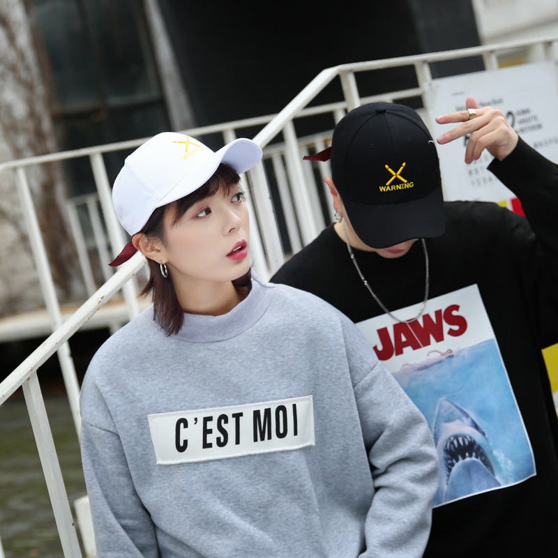 Gorra de béisbol con letras bordadas para parejas, viajes al aire libre