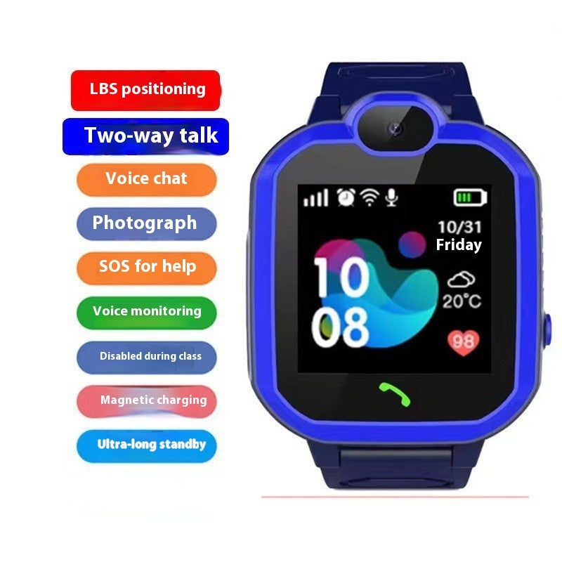 Smart Magnetic Charging Positioning Call Student Help Smart Watch