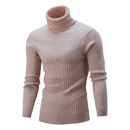 Men's Turtleneck Long Sleeve Sweater Casual Sweater Top Buy Center