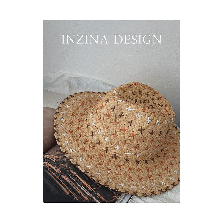 Fresh on the Scene at Buy Center: Retro Personality Western Cowboy Style Straw Hat