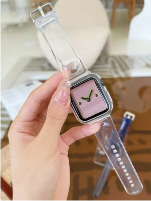 Fresh Arrivals at Buy Center: Brown Transparent Suitable For Iwatch Watch Strap Glass transparent