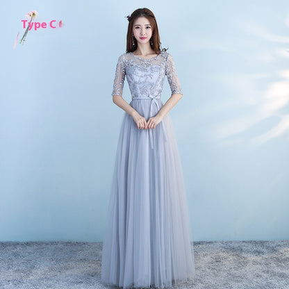 Long Bridesmaid Blue Wedding Dress Girlfriends Party Dress Buy Center