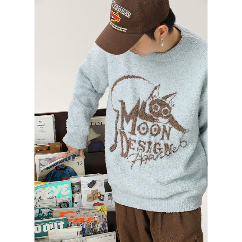 Men And Women Autumn And Winter New Couple Loose Pullover American Sweater Buy Center