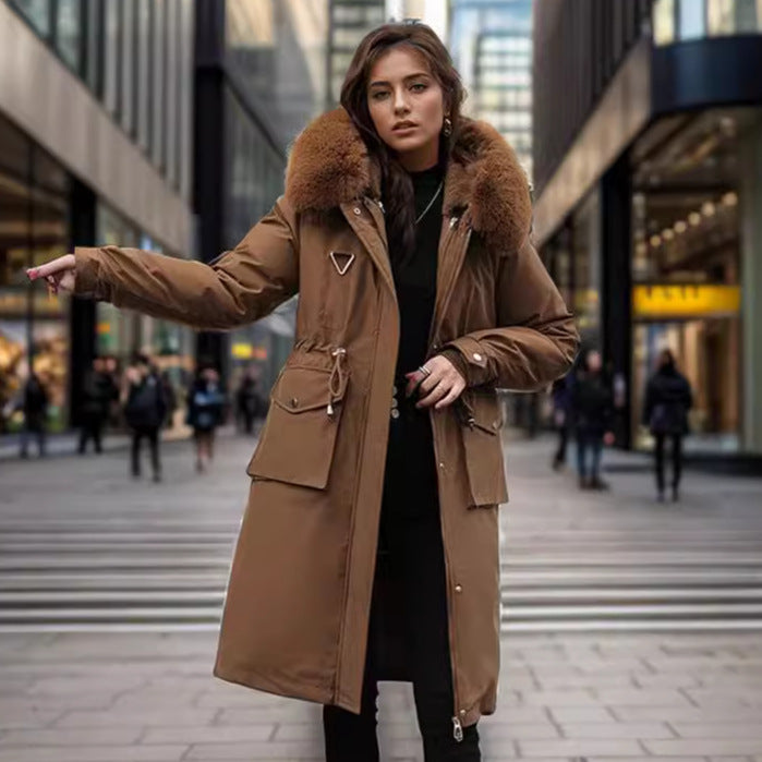 Parka Women's Overknee Long Cotton Coat Jacket Trench Coat Buy Center