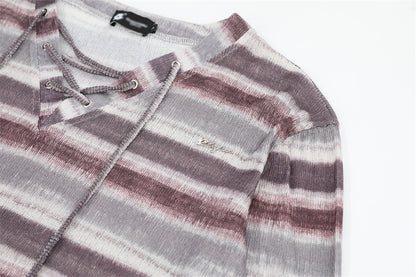 Fresh Arrivals at Buy Center: Striped Knitted Bottoming Shirt For Men And Women