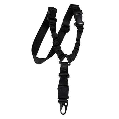 Newly Released at Buy Center: Single Point Tactical Strap Real CS Tactical Harpoon Line Military Fans Outdoor Crossbody Safety Rope Black