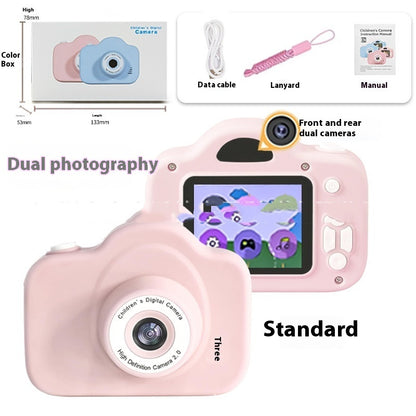 Newly Arrived at Buy Center: A3 Children's Camera Cartoon Digital Camera A3 Puqing Pink Dual Camera