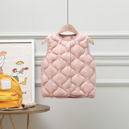 Fresh Arrivals at Buy Center: Children's Lightweight Down Vest Pink