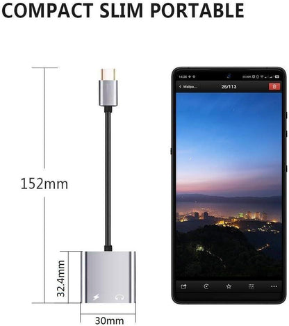 Hot New Items at Buy Center: 2-in-1 USB C To 3.5mm Headphones Adapter, PD Fast Charging, Hi-Res Sound