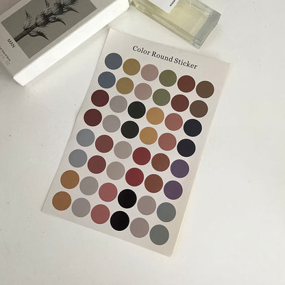 Newly Released at Buy Center: Morandi Earth Color Polka Dot Hand Account Seal Sticker