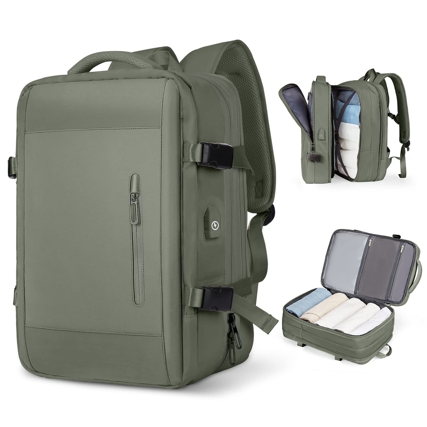 Fresh Arrivals at Buy Center: Scalable New Business Travel Large Capacity Computer Schoolbag Women 2319 Forest Green Expansion