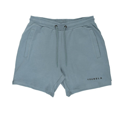 Newly Arrived at Buy Center: Fitness Casual Sports Running Cotton Split American Basketball Shorts Gray And Blue