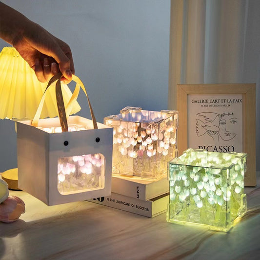 Newly Arrived at Buy Center: Acrylic Lens Flower Sea Cube Small Night Lamp