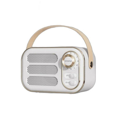 Fresh Arrivals at Buy Center: Bluetooth Audio Retro Mini Portable Wireless Card Vehicle-mounted Speakers Desktop Audio White