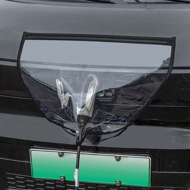 Newly Released at Buy Center: New Energy Vehicle Charging Rain Cover Waterproof Black 9875A