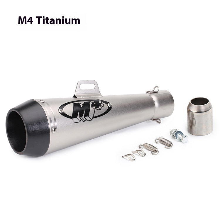 Newly Arrived at Buy Center: Motorcycle Modification Accessories Large Displacement M4 Exhaust Pipe Universal M4 Titanium Color