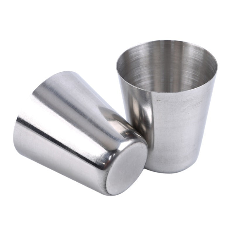 Newly Released at Buy Center: Simple 30 Ml Stainless Steel Thickened Outdoor Carry Tass Free PU Leather Cup Cover