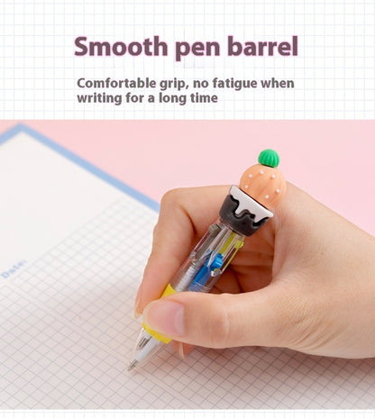 Fresh on the Scene at Buy Center: Cute Cartoon Cute Object Four-color Press Color Ballpoint Pen