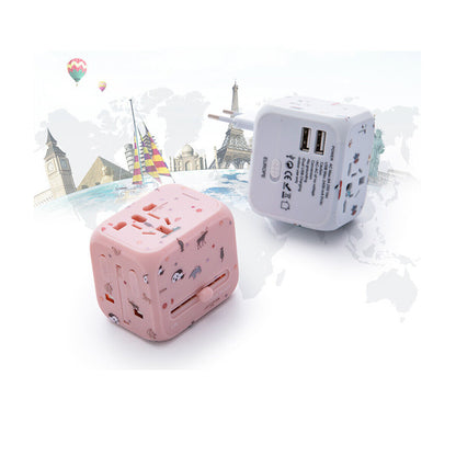 Fresh Arrivals at Buy Center: WorldWide Universal Outlet Travel Adapter UK EU US AU Multi Plug Charger W 2USB