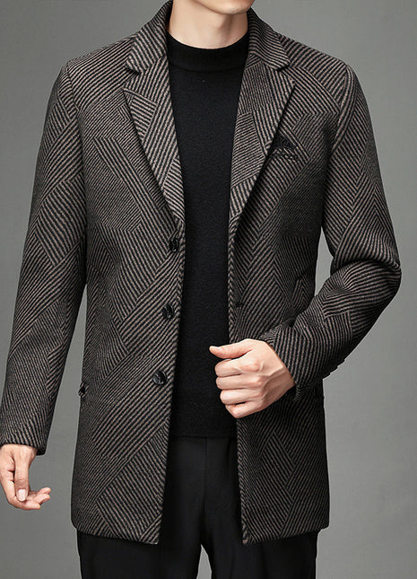 Men's British Cashmere Warm Woolen Coat