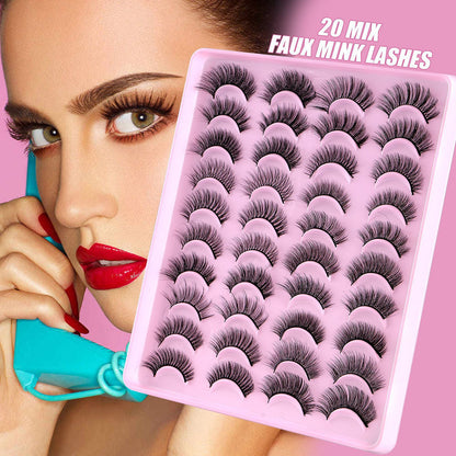 Buy Center Exclusive Offer-Mixed Natural Thick Simulation Chemical Fiber Messy Long Eyelash