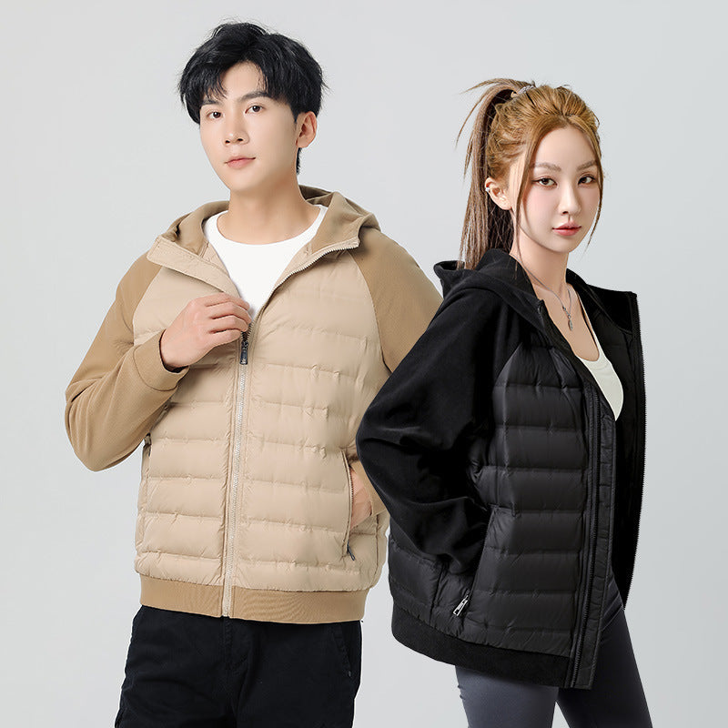 Down Jacket Men's And Women's Winter Lightweight Knitted Sports Buy Center