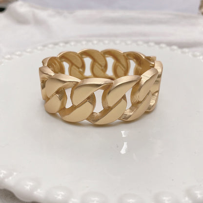 Hot New Items at Buy Center: Rose Gold Bracelet Female Hollow Twist Connecting Shackle Matte Gold