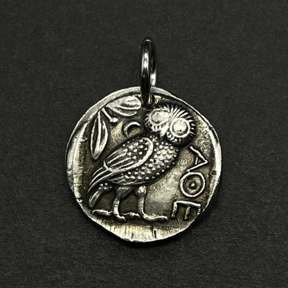 Buy Center Handpicked- Greek Coin Relief Alien Antique Copper Old Silver Commemorative Medal Hanging ring without chain