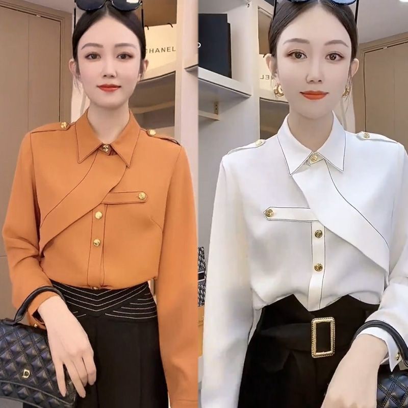 Clothes For Women Spring And Autumn This Year's Popular Shirt Outer Wear Irregular Design Special Interest Light Luxury Temperament | Women's Clothing2 | Buy Center