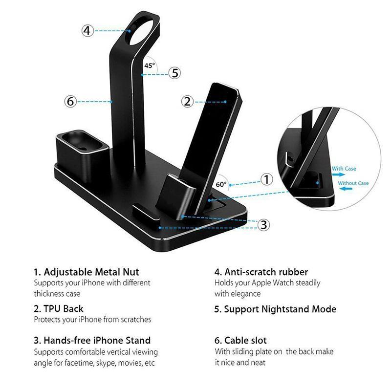 4 IN 1 AIRPODS CHARGING DOCK HOLDER Buy Center