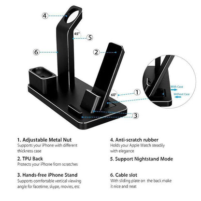 4 IN 1 AIRPODS CHARGING DOCK HOLDER Buy Center