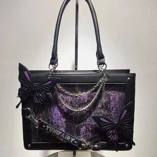 Newly Released at Buy Center: Butterfly Design Women's Large Capacity Handbag