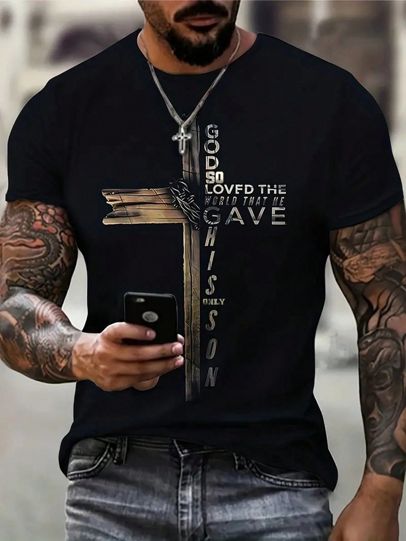 Camiseta de moda para hombre