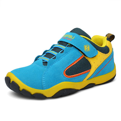 Fresh on the Scene at Buy Center: Casual Children's Patchwork Printed Sports Shoes Lake Blue