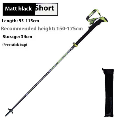 Fresh Arrivals at Buy Center: Carbon Fiber Folding Climbing Cane Matt Black Short Style