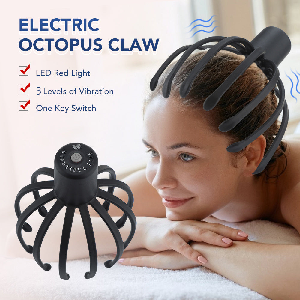 Electric Octopus Claw Scalp Massager Head Scratching Meridian Dredging Relief Stress Improve Sleep Vibration Head Scratcher Buy Center