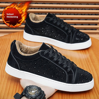 Men's Hot Drilling Casual Fashion Trends Sports Hong Kong Style Youth Shoes Buy Center