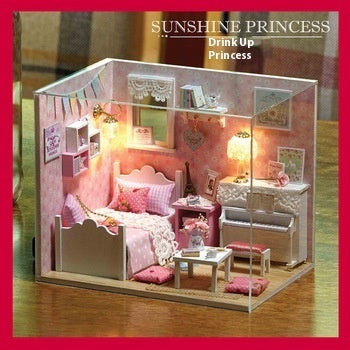 New at Buy Center: Cute Room Provence Handmade Cottage Assembled Model Villa Room Girl's Birthday Gift