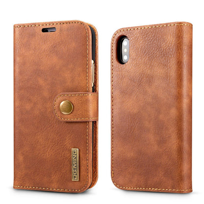 Just Arrived at Buy Center: Cowhide Two-fold Split Adsorption Mobile Phone Leather Case