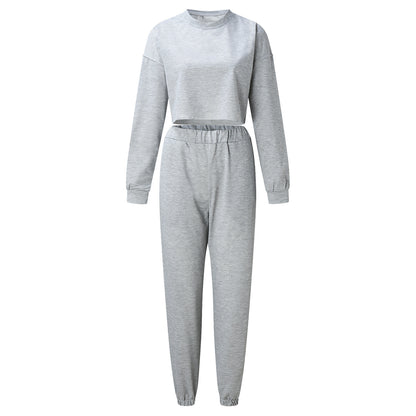 Women's Casual Loose Sports Sweater Suit 2-piece Set Buy Center