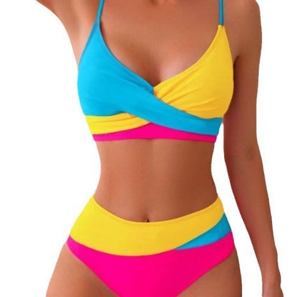 Fresh Arrivals at Buy Center: Split Swimsuit Color Matching Color Contrast Bikini Bikini Swimsuit