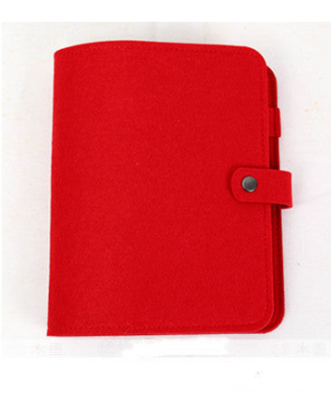 Fresh Arrivals at Buy Center: Felt Personality Creative Loose-leaf Note Diary Red