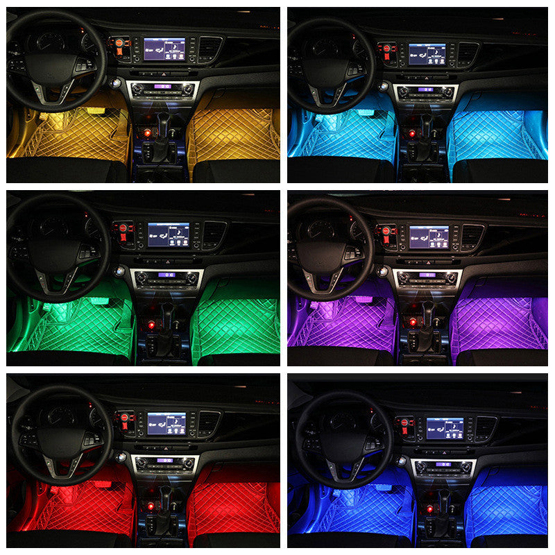 Styling Decorative Lamp LED Car Interior Light Waterproof Ambient Lamp Of Wireless Remote Music Control Car RGB Strip Lights Buy Center