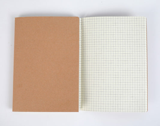 Just Arrived at Buy Center: Leather Cover Thread Beige Eye Paper Soft Copy Notebook 16K cowhide squares