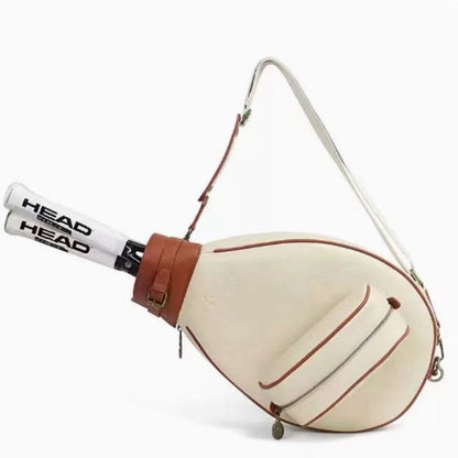 Just Arrived at Buy Center: Badminton Bag Women's One Shoulder Retro Light Brown See Description