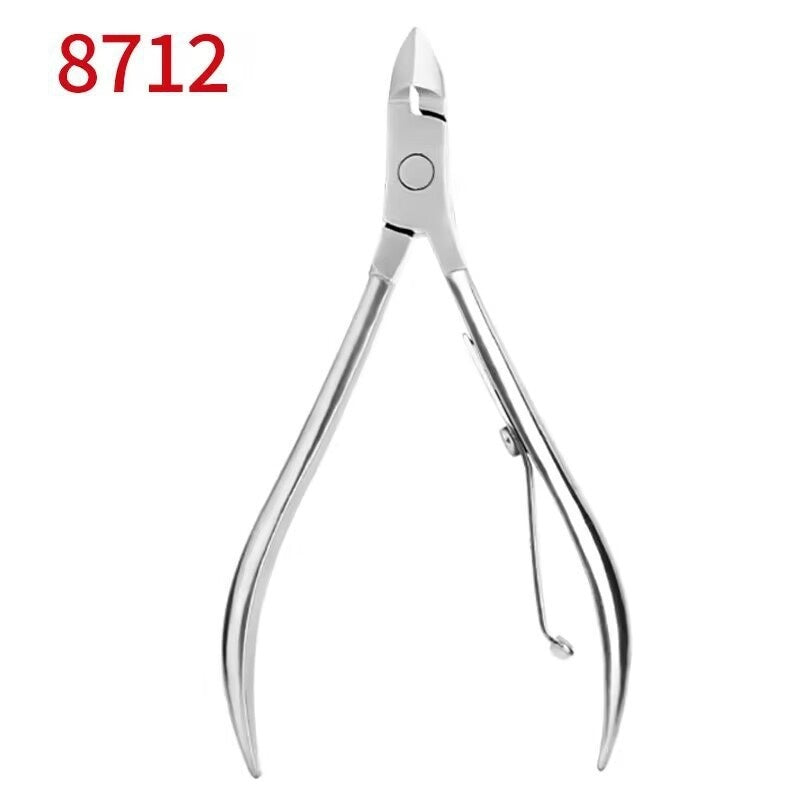 Buy Center Hot Pick-Factory Wholesale Cuticle Nipper Manicure Double Fork Beauty Pliers Barbed Care Tool 8712 Bulk