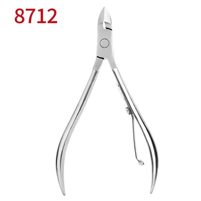 Buy Center Hot Pick-Factory Wholesale Cuticle Nipper Manicure Double Fork Beauty Pliers Barbed Care Tool 8712 Bulk